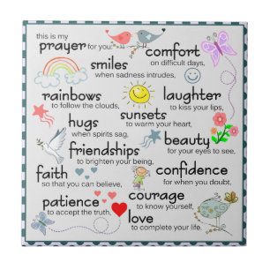 Carreau Ma Prière Pour Vous