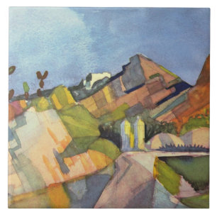 Carreau Macke - Paysage rocheux,