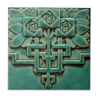 Mackintosh Rose Faux Relief Arts & Métiers Repro