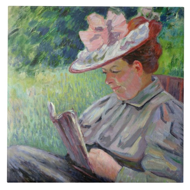 Carreau Madame Guillaumin, c.1895 (huile sur la toile) (Devant)