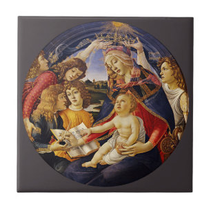 Carreau Madonna du Magnificat par Botticelli