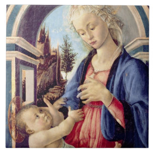 Carreau Madonna et enfant (panneau) 2