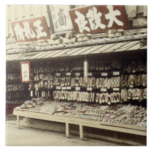 Carreau Magasin de chaussure à Kyoto, c.1890 (photo
