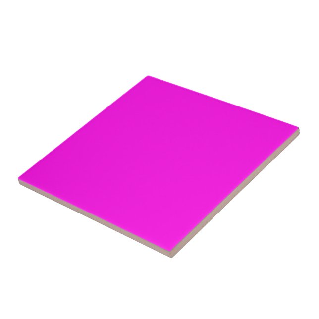 Carreau  Magenta brillant (couleur solide)  (Côté)