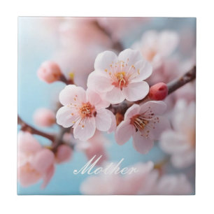 Carreau Magie en fleurs roses