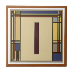 Carreau Magnifique art et artisanat Géométrique Initiale