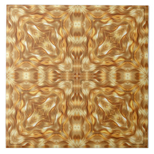 Carreau Magnifique motif abstrait doré