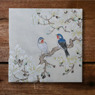 Carreau Magnolia blanche