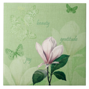 Carreau Magnolia inspirée florale