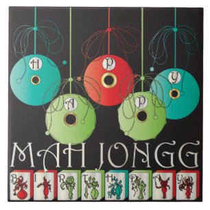 Carreau Mah Jongg Bettors Carrelage d'anniversaire