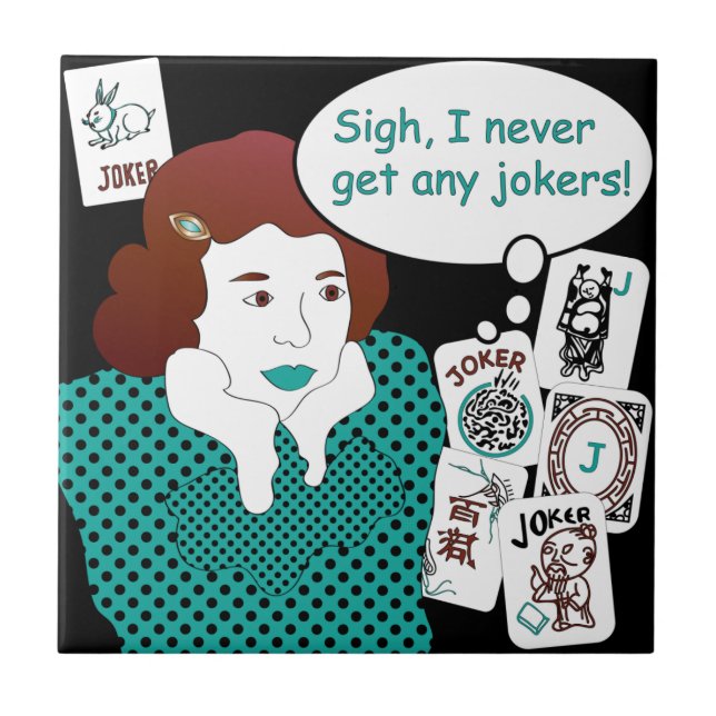 Carreau Mah Jongg Dit Jokers Tile (Devant)