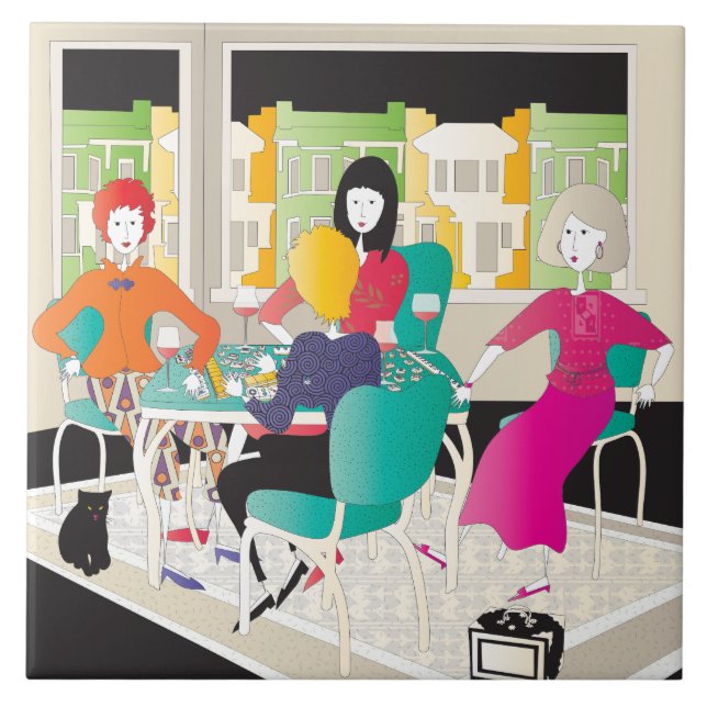 Carreau Mah Jongg Mahj Night2 (Devant)