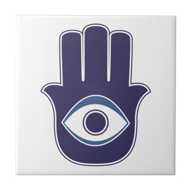 Carreau Main de Hamsa/Khamsa de Fatima/d'amulette/de (Devant)