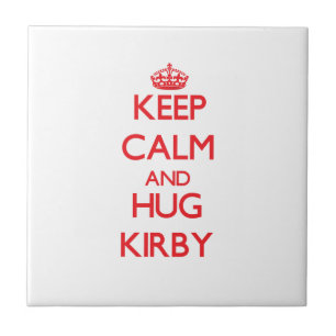 Carreau Maintenez calme et étreinte Kirby