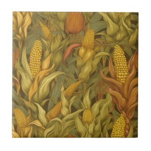 Carreau Maïs d'automne vintage William Morris