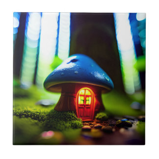 Carreau Maison des champignons de la forêt