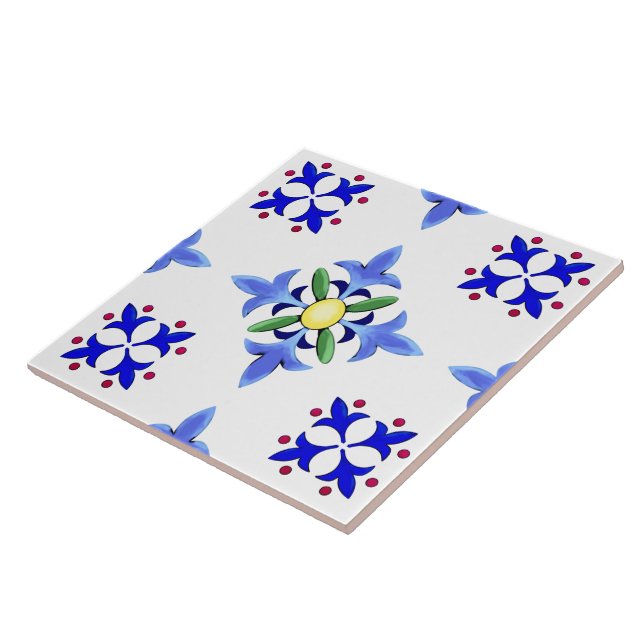 Carreau Majolica, style méditerranéen  (Côté)