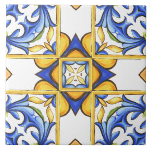 Carreau Majolica, tuiles méditerranéennes,