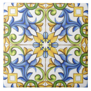 Carreau Majolica, tuiles méditerranéennes,