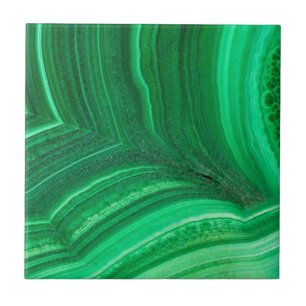 Carreau Malachite Minéral vert vif