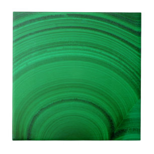 Carreau Malachite verte en gros plan