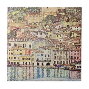 Carreau Malcesine au lac de Garde par Gustav Klimt