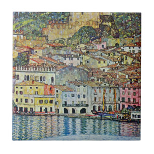 Carreau Malcesine sur le lac de Garde Par Gustav Klimt