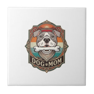 Carreau Maman Chien Os Bandana Cadre Vintage_1