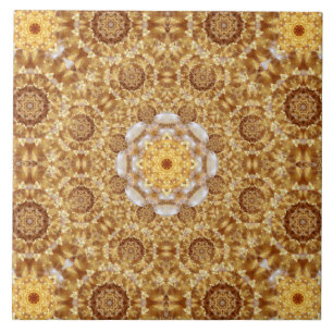 Carreau Mandala ambre