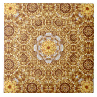 Carreau Mandala ambre