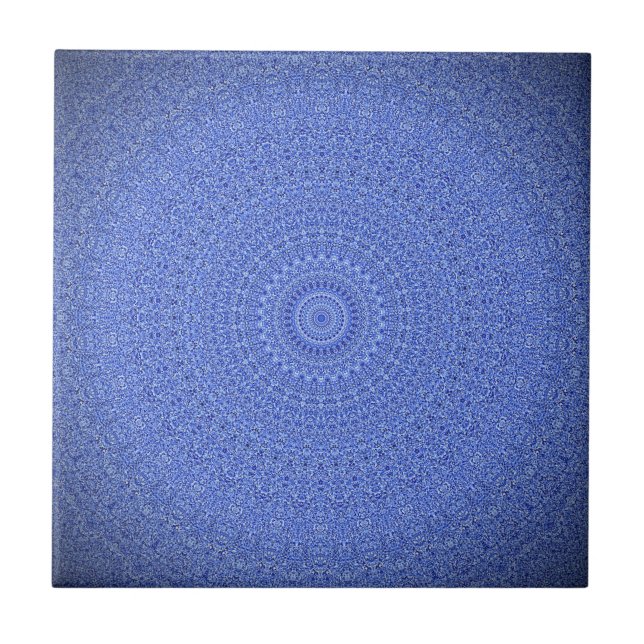 Carreau Mandala bleu (Devant)