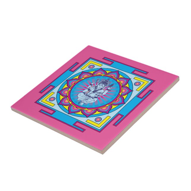 Carreau Mandala de Ganesha (Côté)