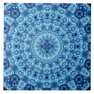 Carreau Mandala en cristal de rayonnement