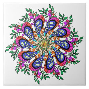 Carreau Mandala Floral