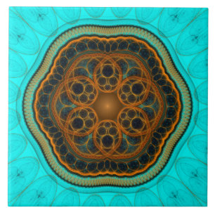Carreau Mandala fractal harmonique
