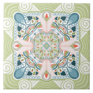 Carreau Mandala, Imaginaire de printemps