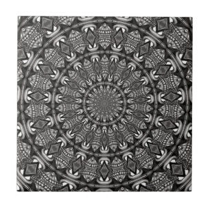 Carreau Mandala monochrome