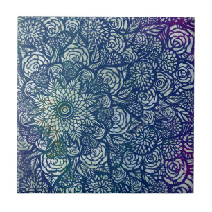 Carreau Mandala Nature Florale