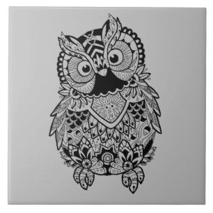 Carreau Mandala Owl