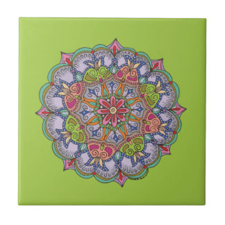 Carreau Mandala pourpre