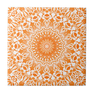 Carreau Mandala Tribal Orange