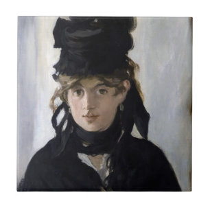 Carreau Manet - Berthe Morisot with a bouquet of violets