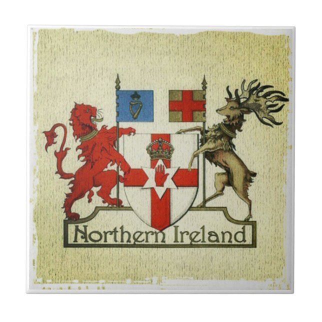 Carreau Manteau-de-bras de l'Irlande du Nord (Devant)