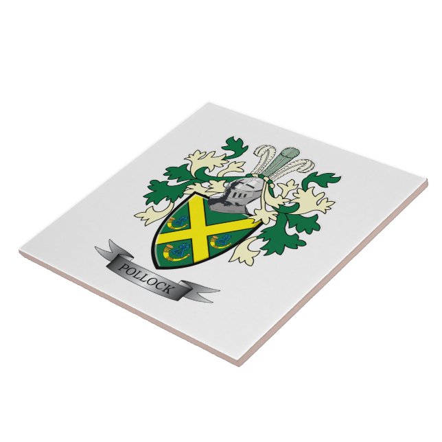 Carreau Manteau de crête de famille de colin des bras (Côté)
