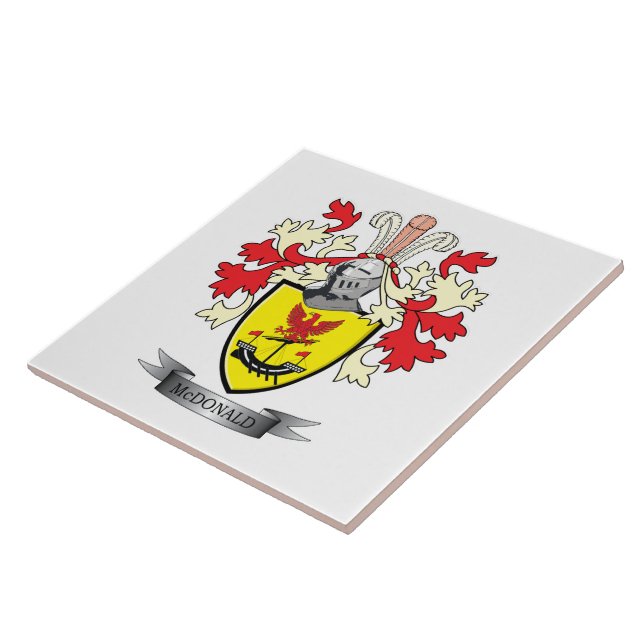 Carreau Manteau de crête de famille de McDonald des bras (Côté)