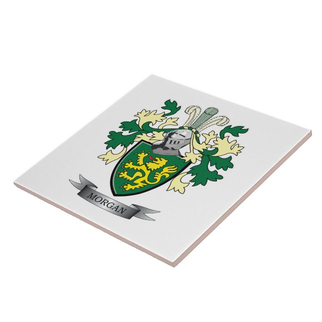 Carreau Manteau de crête de famille de Morgan des bras (Côté)