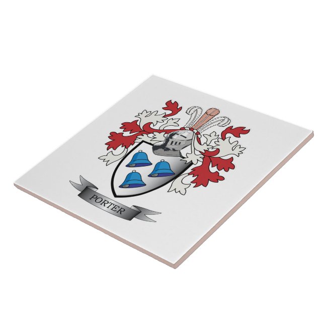 Carreau Manteau de crête de famille de portier des bras (Côté)