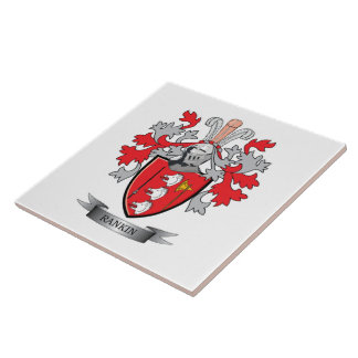 Carreau Manteau de crête de famille de Rankin des bras