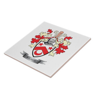 Carreau Manteau de crête de famille de Wilson des bras