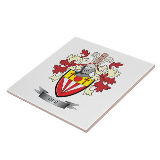 Carreau Manteau de crête de famille d'Orr des bras